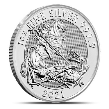 2020 1 oz Fine Silver .9999 British Valiant Coin with Capsule & Velvet Pouch 