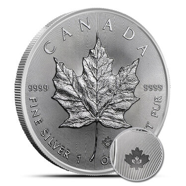 2020 Canada Silver Maple Leaf 1oz BU Coin 10 Piece Lot in Flips 