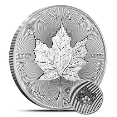 2018 Canada $5 1oz Double Incuse Silver Maple Leaf Bullion Coin .9999 BU dollar 