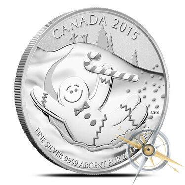 2015 Canada $20 for $20 Gingerbread Man 1/4oz Silver coin 20for20 series 