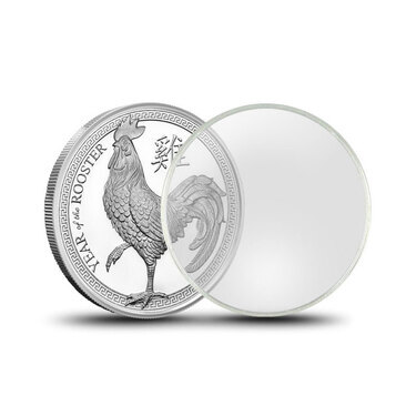 10 Air-tite 1oz Silver Round Coin Holder Direct Fit Capsule 39mm Storage Case 