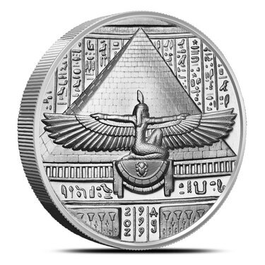 Cleopatra Egyptian Gods Series 2 oz Silver BU UHR Coin/Round in capsule