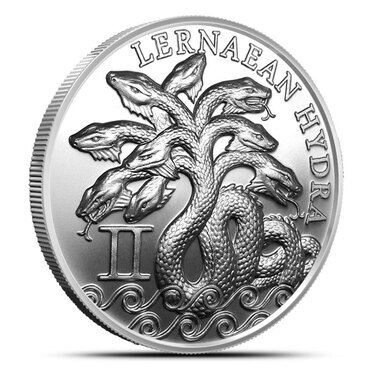 Details about   Lernaean Hydra 999 Silver 1 oz Art Medal Round II 2nd Labor Hercules ounce BJ941 