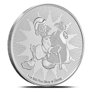 2018 Niue $2 Scrooge McDuck 1 oz 999 Silver Disney 