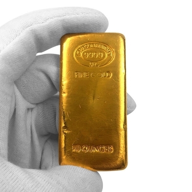 Mixed Mints 10 oz Gold Bar .9999 Fine Gold With Assay Card 