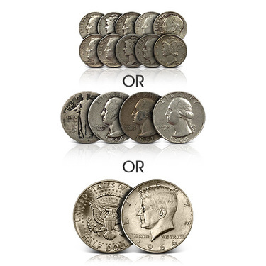 Junk Silver Coins ALL 90/%Silver 1964 1//4 POUND LB BAG ALL DIMES U.S Previous
