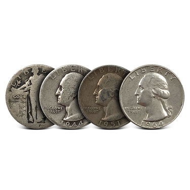 MAKE OFFER $4.00 Face Value 90% Silver 1964 John Kennedy Half Dollars Junk Coins