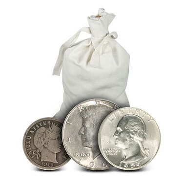 Quarters or Dimes Coin Lot Half Dollars $1 Face Value 90/% Junk Silver U.S