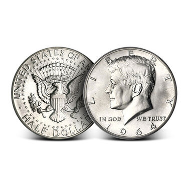 1 Face Value 1964 Kennedy Half Dollars 90 Silver Avg Circ,Pregnant Horse Sitting