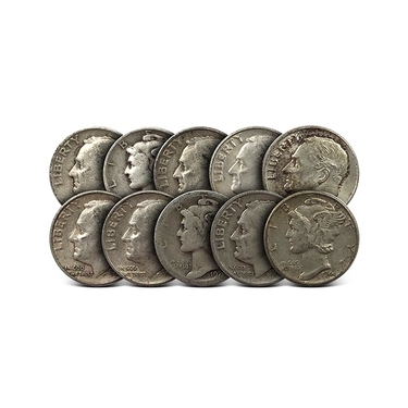 Quarters /& Dimes Mix $1 Face Value 90/% Silver US Coins