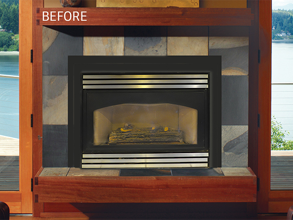 Wood Gas Fireplace Xtrordinair, Fireplace Replacement Doors Insert