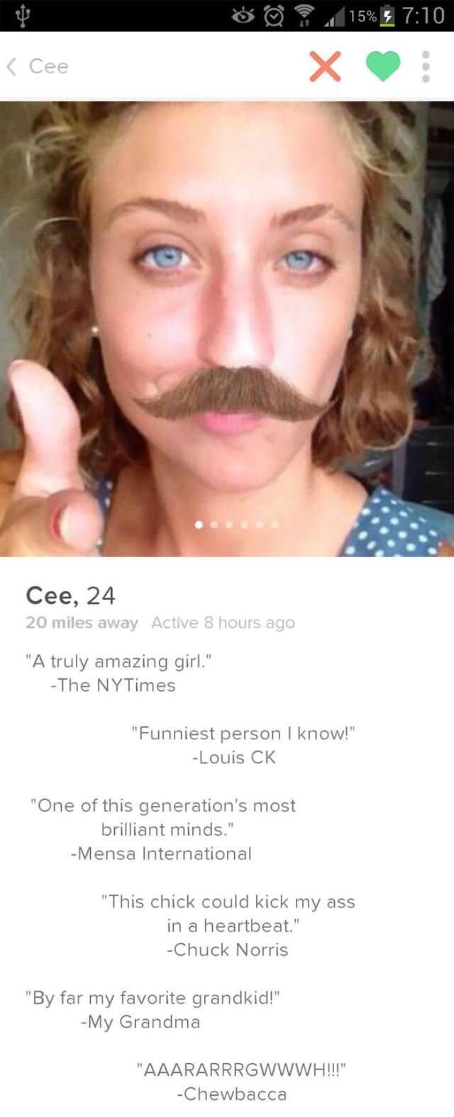 Profiles funny tinder 30 Of