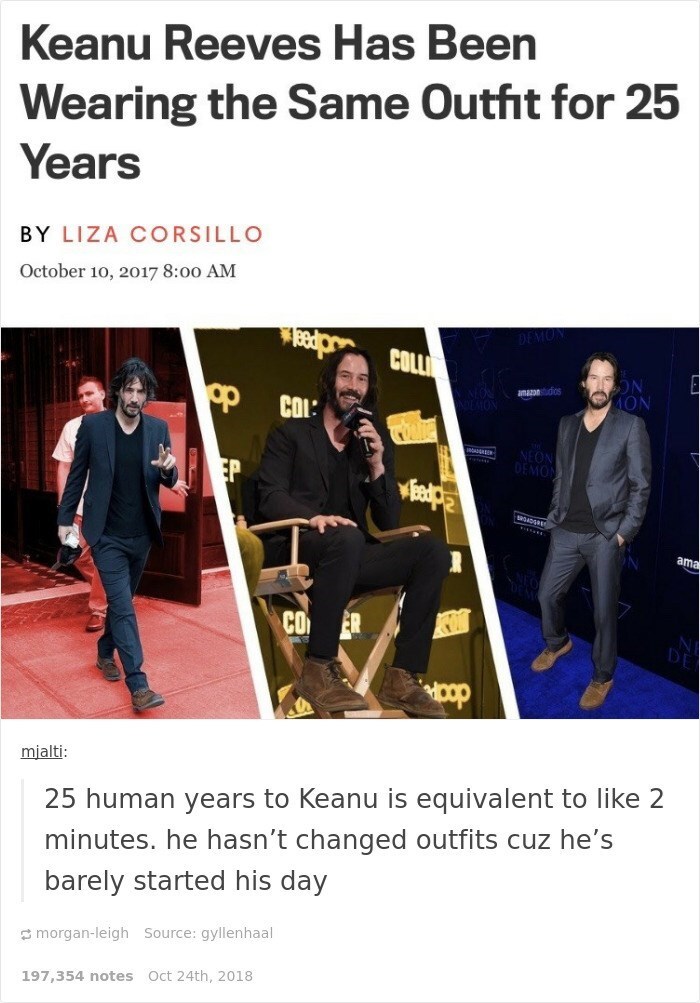 hundred Bibliography atom 16 Times Tumblr Proved Keanu Reeves Is An Absolute Gift To Humanity - FAIL  Blog - Funny Fails